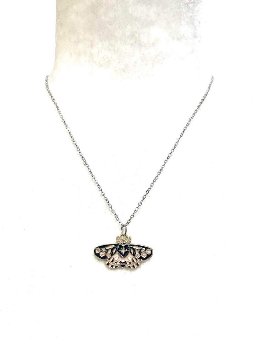 Butterfly Moth Pendant Necklace